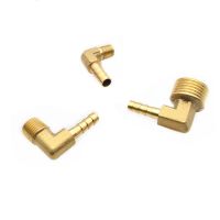 Hose Barb ID 6-19mm 90 Degree Male Thread 1/8 1/4 3/8 1/2 BSP Elbow Brass Barbed Fitting Coupler Connector Adapter Copper