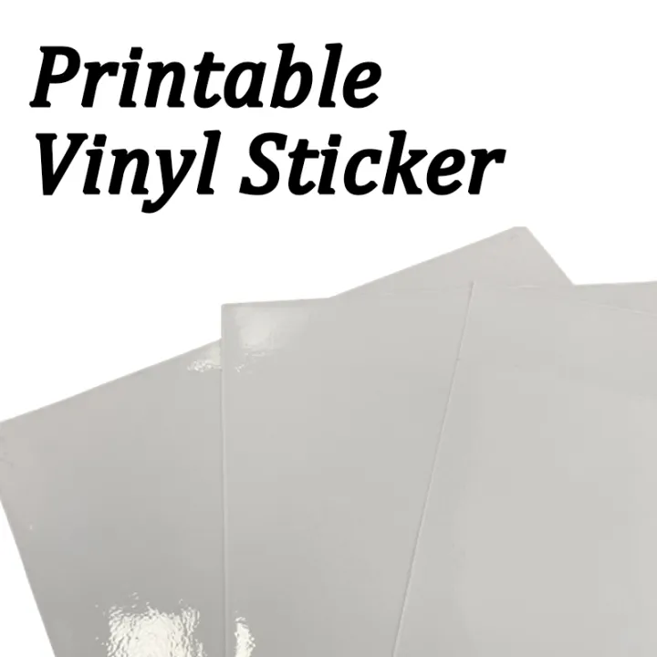 10pcs/pack A4 Transparent l White Glossy l White Matte Printable Vinyl ...