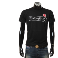 เสื้อยืดเสื้อคอกลมแขนสั้นอเนกประสงค์ลำลองของผู้ชาย D2 Dsquared2 S71GD1130 S23009