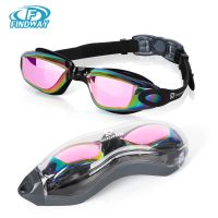 Kids Swimming Goggles Professional Anti-Fog/UV Protection No Leakage for 3-14 Years Girls Boys Swimming Goggles Gift Case