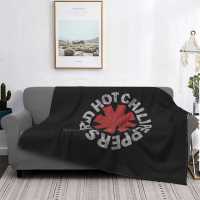 Vintage Super Warm Soft Blankets Throw On Sofa/Bed/Travel Red Hot Logo Chili Cool Peppers