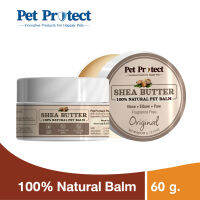 Pet Protect 100% Natural Pet Balm บาล์มธรรมชาติ บำรุงผิวหนัง ทาข้อศอก จมูก อุ้งเท้า สำหรับสุนัขทุกสายพันธุ์ บรรจุ 60 กรัม (2.12 oz)