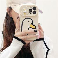 yqcx001 sell well - / Cartoon Sliding Window Lens Protective Phone Case For iPhone 14 13 12 11 Pro Max XR X XS Max Cute Duck Silicone Soft Cover Funda