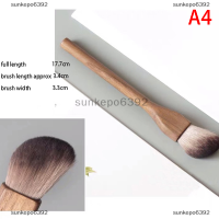 sunkepo6392 1PC พรีเมี่ยมเครื่องสำอางไม้แปรงแปรงวอลนัท Loose Foundation Contour Brush