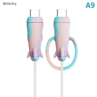 Witkitty สายดาต้าโทรศัพท์มือถือกันแตกแบบ2 in 1, อุปกรณ์จัดระเบียบสายเคเบิ้ล