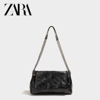 ZARAˉ Zara large-capacity commuter bag womens 2023 new niche chain tote bag high-grade texture one-shoulder armpit bag