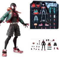 Cartoon Spider Man Action Figure Anime Joint Movable Miles Morales Spider Man Model Ornaments For Kids Gifts Fans Collection