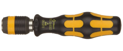 Wera 05051273001 Kraftform ESD 813 R Hexagon Bitholding Screwdriver, Non-Magnetic, 1/4" Head, 90mm Blade Length 90mm, Non-Magnetic