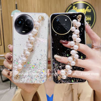 Phone Case เคส Realme 11X Realme 11 4G 5G Realme C51 NFC เคสซิลิโคนนิ่มพร้อมสายรัดข้อมือสร้อยข้อมือไข่มุก2023