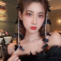 LEYBAL เรียบหรู วินเทจ คริสตัล พู่ยาว สำหรับสาวๆ คลิปด้านข้าง กิ๊บติดผม Barrettes ถักเปียเกาหลี คลิปปากเป็ด กิ๊บติดผมผู้หญิง