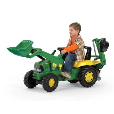 รถแทรคเตอร์ แบคโฮ ลิขสิทธิ์ แท้ KETTLER John Deere Backhoe Loader Ride On สินค้านำเข้าจากอเมริกา