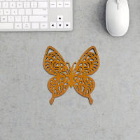 Natural Coasters Butterfly Design Coasters Wood Coasters Natural Wood Coasters Hollow Wooden Coaster