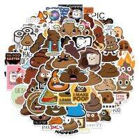 【YF】 10/30/60PCS Poop Spoof Personality Sticker for Suitcase Bottle Laptop Graffiti Kids