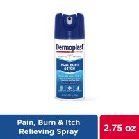 เดอร์โมพลาสต์ สเปรย์ ฉีดแผลสด ทุกอาการ  ลดความเจ็บปวด Dermoplast Pain, Burn &amp; Itch Spray 2.75 ออนซ์