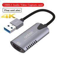 ☞ USB Audio Video capture card 4K/60Hz HDMI-compatible to USB 1080P USB 3.0 Screen Recorders Live recording box captures PD charge