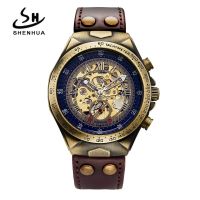 ❀❀ Foreign trade hot Shenhua mens fashion hollow watch bronze automatic manipulator wholesale