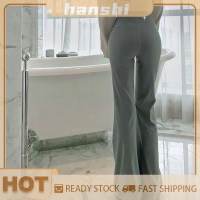 hanshi [2023 new HOT FASHION] lazlook กางเกงขาบานเอวสูงสำหรับผู้หญิงกางเกงวิ่งเล่นกีฬาออกกำลังกายเล่นฟิตเนส