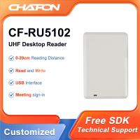 Chafon CF-RU5102บัตรเครื่องอ่านการ์ดนักเขียนเดสก์ท็อป RFID USB ISO18000-6C สนับสนุนบัตรตัวอย่างฟรีสำหรับการควบคุมการเข้าถึง