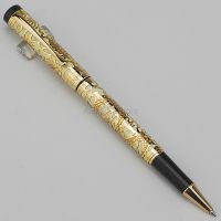 Jinhao 5000 Ancient Metal Rollerball Pen Dragon Texture Carving, off-white &amp; Gold Business Gift Pen For Writing Rollerball Pen