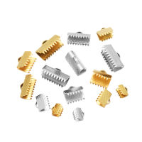 20 ชิ้น CRIMP End ลูกปัดปลายสายไฟ BUCKLE เคล็ดลับ Caps แบน Clasps ตัวเชื่อมต่อสายไฟสำหรับเครื่องประดับ DIY สร้อยคอสร้อยข้อมือ-GEIWH MALL