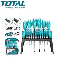 TOTAL ชุดไขควง จำนวน 14 ตัวชุด พร้อมที่วางไขควง รุ่น THT250614 ( 14 Pcs Screwdriver and Precision Screwdriver Set )