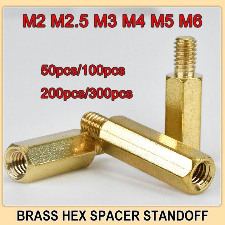 M2 M2.5 M3 M4 M5 M6 PCB Support Standoff Motherboard Spacer Hex Brass ...