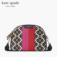 KATE SPADE NEW YORK SPADE FLOWER JACQUARD STRIPE ADDY MEDIUM DOME CROSSBODY K9031 กระเป๋าสะพาย