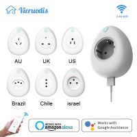 Wi-fi Smart EU US UK AU JP France Chile Brazil Israel Socket Plug 16A with Power Energy Monitoring Works with Alexa Google Home Ratchets Sockets