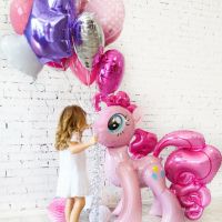 【CC】 Pink Balloons Helium Unicorn Foil Kids Happy Wedding Birthday Baby Shower Decoration Suppli