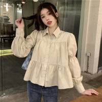 Niche Chic Blouse Early Autumn Temperament Shirt Womens New 2021 French Fashion Foreign Style Long Sleeve Doll Blouse