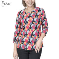 Pena house เสื้อยืดคอกลม แขนสามส่วน ผ้าพิมพ์ลาย รุ่น PSTL062201