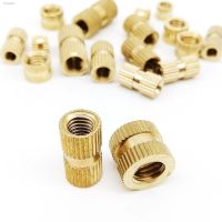 ❇ 5/10/25pcs M1.6 M2 M2.5 M3 M4 M5 M6 M8 Solid Brass Pure Copper Metric Thread Injection Molding Knurl Embedded Insert Nut Nutsert