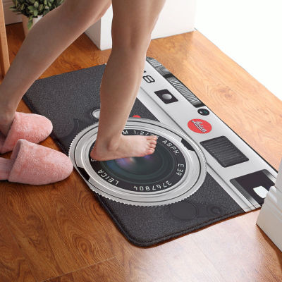 3D Printing Camera Tape Floor Mat Non-Slip Entrance Doormat Bathroom Living Room Bedroom Kitchen Multi-Size Personalized Car