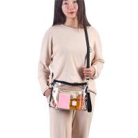 Feng Qi shop Womens Transparent Bag Transparent Small Bag Messenger Bag Girl One Shoulder Bags