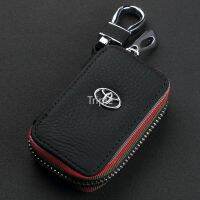 Angel Genuine Cowhide Leather Men &amp; Women Car Key Bag Wallet Multi Function Key Case Cover Holer Pouch Keychain For Toyota Vigo Vista Vios Innova Avanza Puris Wish Corolla Yaris Avalon Camry Hilux Land Cuiser