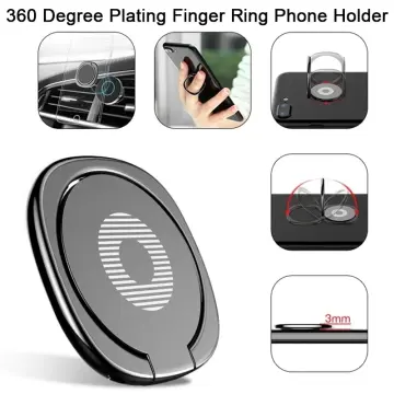 5pcs Cell Phone Ring Stand Finger Ring Holder 360 Rotation Phone Holder Ring  Grip Compatible With Apple Iphone Xs