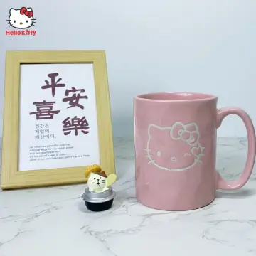 Sanrio Hello Kitty Ceramic Mug Cartoon Print Cute Water Cup Milk