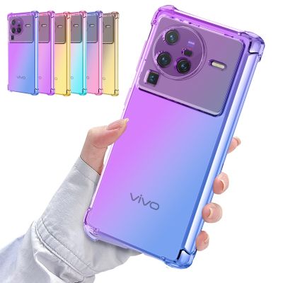 「Enjoy electronic」 For VIVO Y35 Case Shockproof Soft TPU Silicone Cover for VIVO X80 Pro Y77 5G Y02S Y73S Y35 Phone Cases Back Bumper Protect Cover