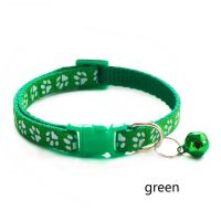 【 Collar】 Dog Paw Collar With Bell Safety Buckle Neck for Dog and Cat Puppy Accessories