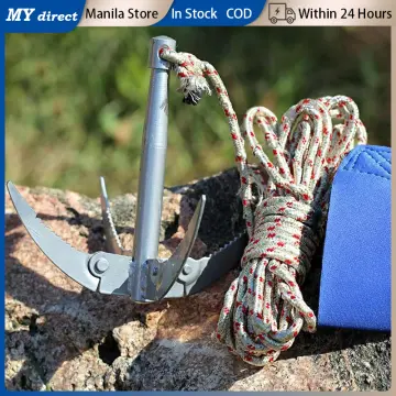 Grappling Hook - Rock Climbing Equipment Climbing Rope Survival Carabiner