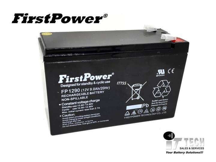 PREMIUM FIRSTPOWER 12V 9AH Rechargeable Seal Lead Acid Battery For ...