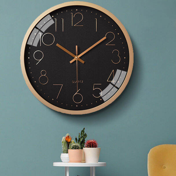 30cm 12inches Nordic Clock living room Wall Clock Vintage Modern Home