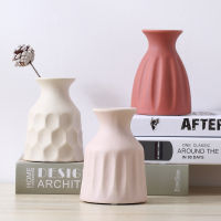 （HOT) Nordic Morandi ฝ้าเซรามิกดอกไม้แห้งแจกันขนาดเล็ก ของตกแต่งบ้านตู้วางทีวีห้องรับแขกจัดดอกไม้