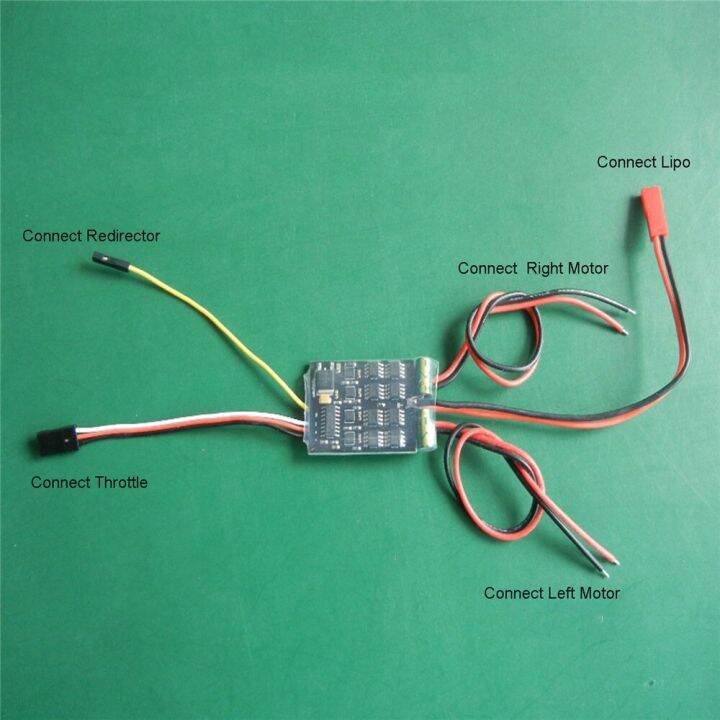 Dual Way Bidirectional Brushed ESC 10A x 2 Mixed Control Electric Speed