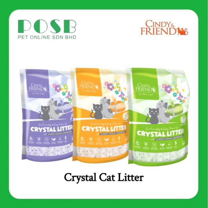 Cindy & Friend Crystal Cat Litter 5L / Cindy and Friends Crystal Litter
