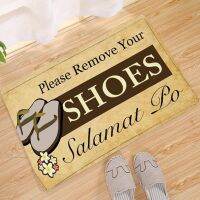 Non-slip Carpets Bathroom Kitchen Floor Rug Shower Room Doormat Simple text Printed Decor