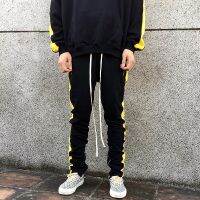 BIG SALE HOT mens sweatpants fashion high street men pants sport style mens trackpants Running Pants With Zipper Sports Trousers