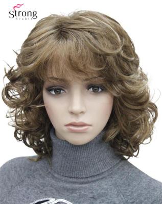 【jw】✱  StrongBeauty Short Tousled Curls BrownAuburnBlonde Synthetic Wigs COLOUR CHOICES