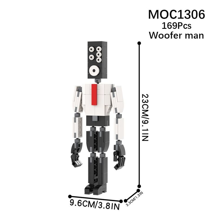 MOC1340 Creative Series Super Toilet Man Upgrade Bricks Skibidi Toilet  Action Figure Building Block Toy For Children Gift Friend - AliExpress