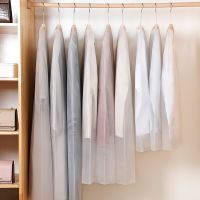 Translucent Suit Clothes Closet Clothes Dust Cover Case Organizer Coat Dress Jacket Garment Covers Clothes Hanging Storage Bags Wardrobe Organisers